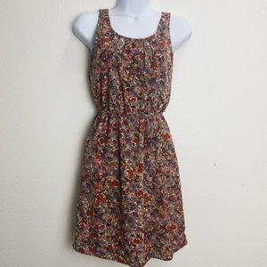 Lush Nordstrom sun boho dress burnt orange floral
